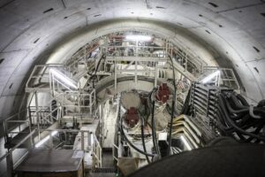 maszyna TBM Katarzyna - drążenie tunelu