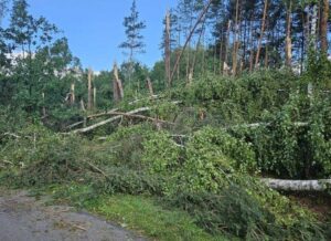 trąba powietrzna w Leżajsku