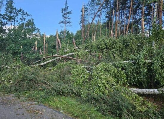 trąba powietrzna w Leżajsku